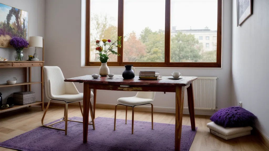 Escritorio de estudio en casa con audífonos y diccionario de francés al atardecer