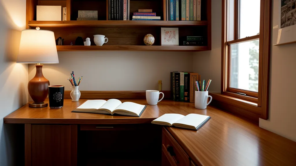 Rincón de estudio nocturno en Trujillo con diccionario y café, ambiente de estudio autodidacta de coreano para principiantes