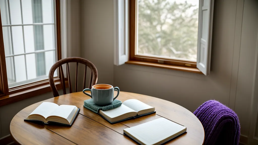Primeras páginas de un cuaderno de coreano con apuntes y manchas de café, parte del estudio independiente del idioma