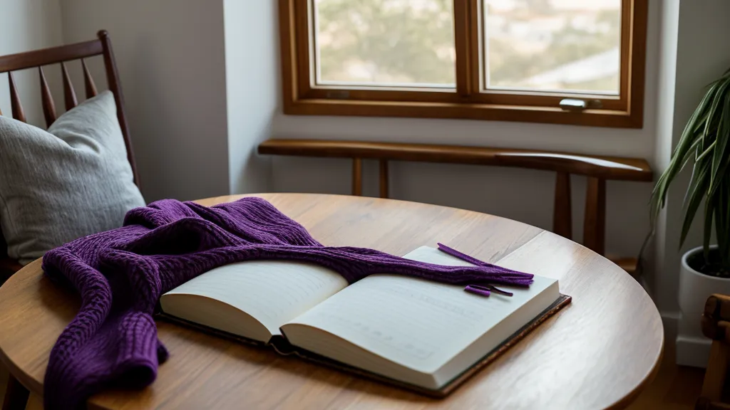 Cuaderno de notas de gramática coreana y japonesa abierto durante el estudio autodidacta en casa.