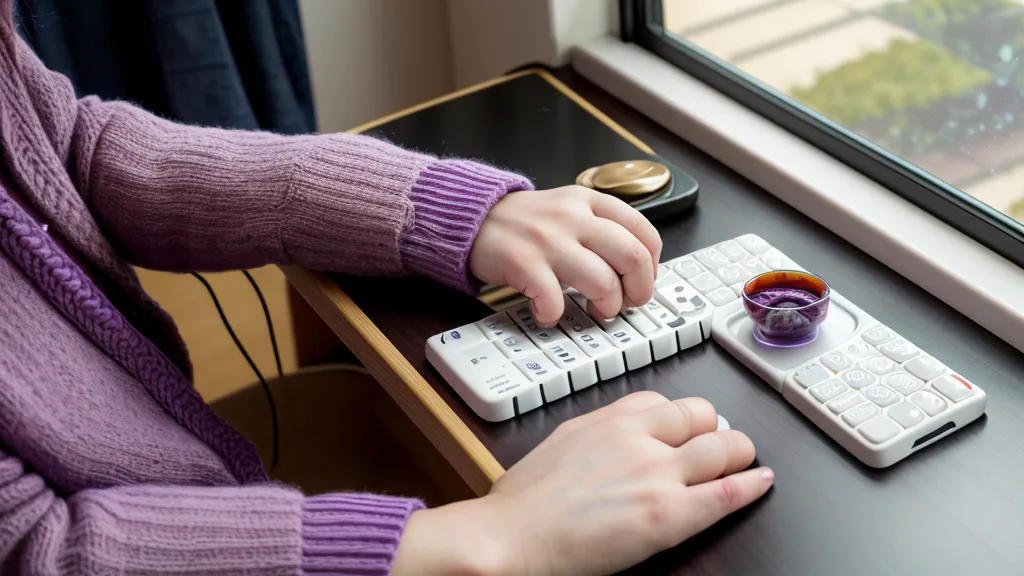 Dedos escribiendo en un teclado virtual coreano tipo 2-beolsik en un celular.